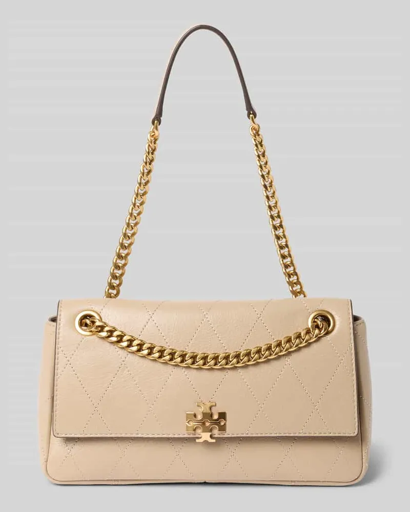 Tory Burch Henkeltasche mit Kettenriemen aus Rindsnappa Beige