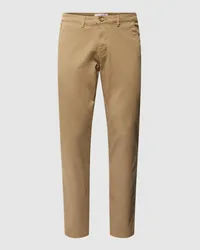 Selected Homme Slim Fit Chino in unifarbenem Design Modell 'NEW Miles Camel