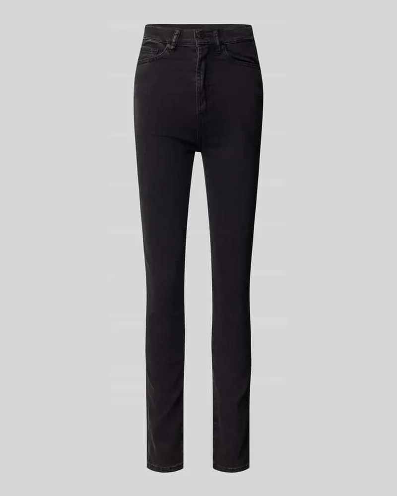 HUGO BOSS Slim Fit Jeans im 5-Pocket-Design Modell 'Girali Anthrazit