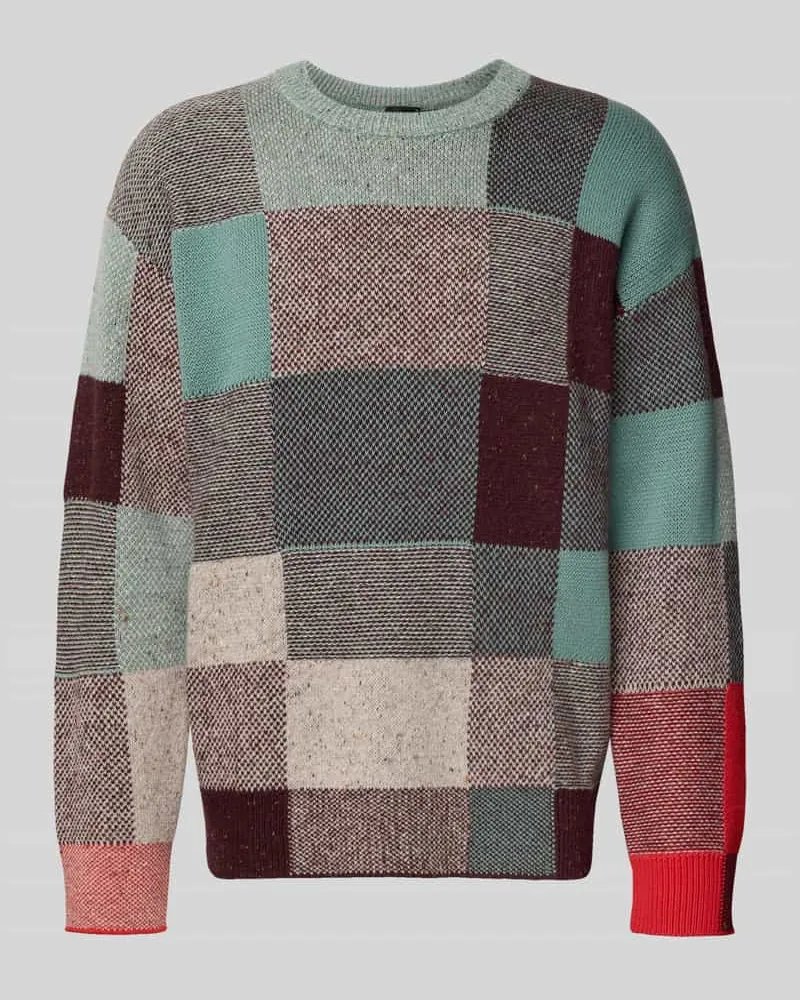 Paul Smith Strickpullover mit gerippten Abschlüssen Petrol