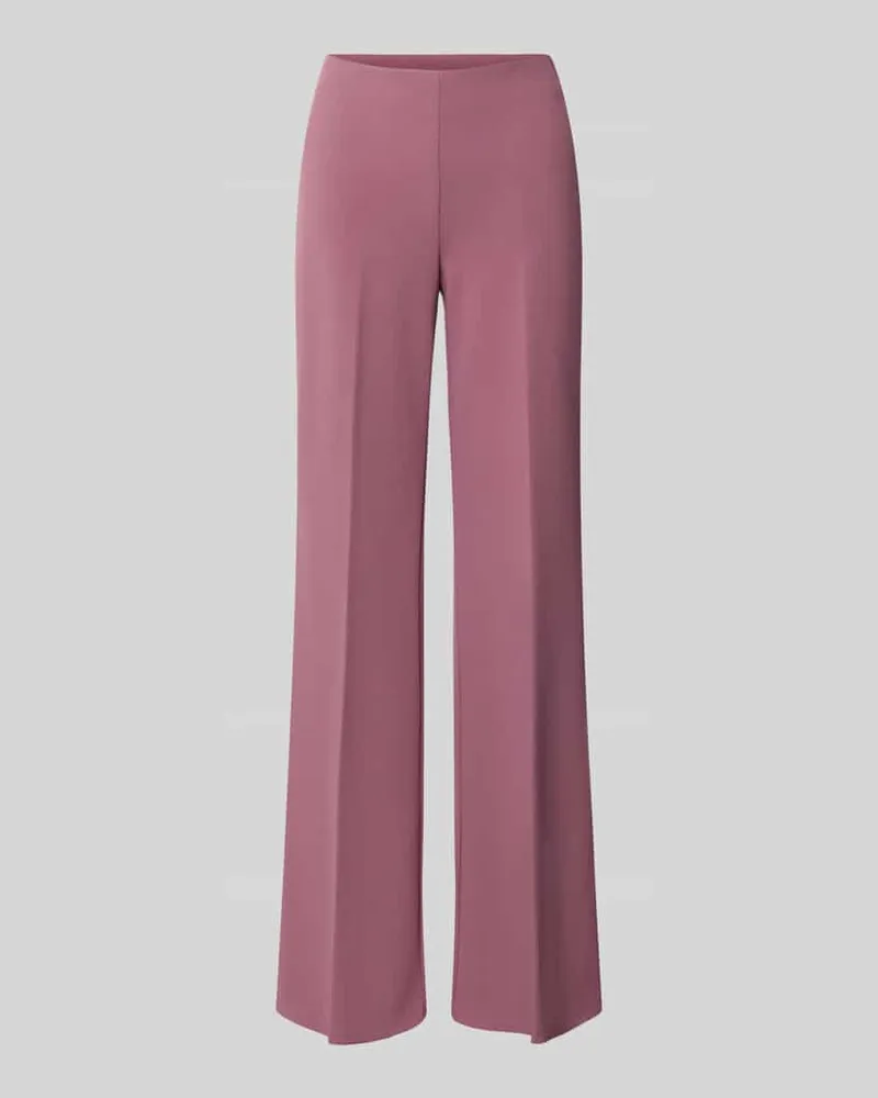 Rinascimento Flared Fit Stoffhose mit Bügelfalten Altrosa