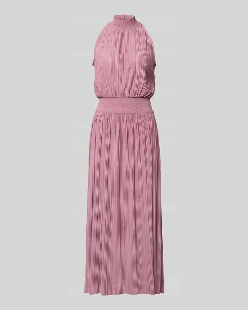 Samsøe & Samsøe Plisseekleid mit Smok-Details Modell 'UMA Altrosa