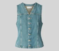 Jeansweste mit Knopfleiste Modell 'SABETH