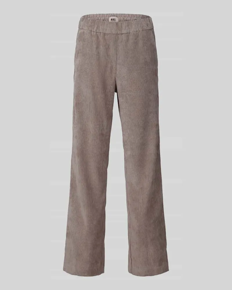 MAC Jeans Weite Hose mit Viskose-Anteil Modell 'CHIARA Taupe