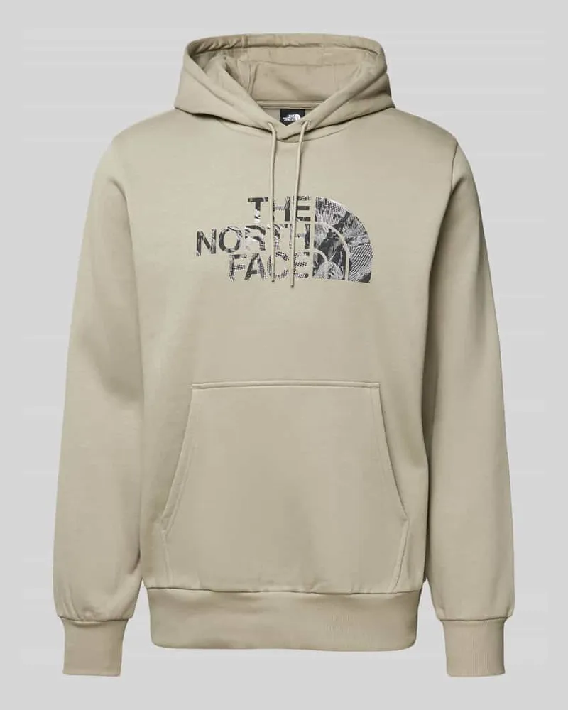 The North Face Hoodie mit Label-Print Mittelgrau