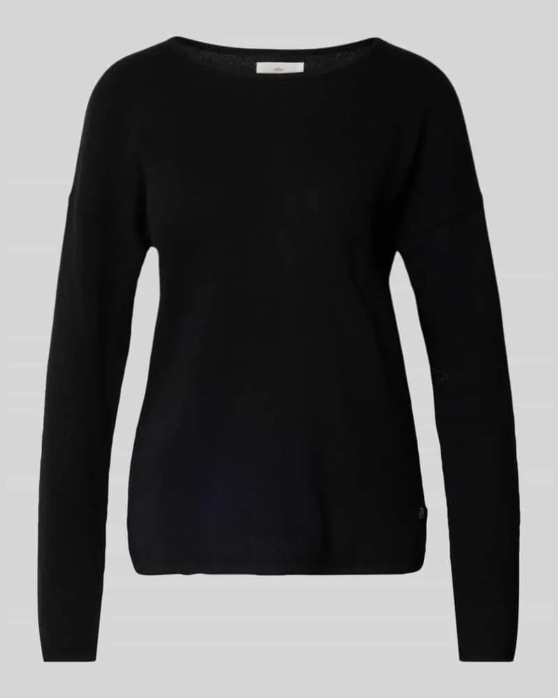 Fynch-Hatton Strickpullover aus reinem Kaschmir mit Rundhalsausschnitt Black