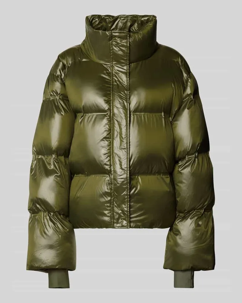 Neo Noir Steppjacke mit Stehkragen Modell 'Rhea Khaki
