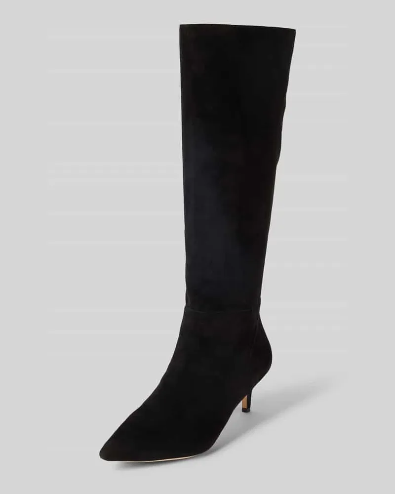 Ralph Lauren Stiefel aus echtem Leder mit Pfennig-Absatz Modell 'Mckay Black