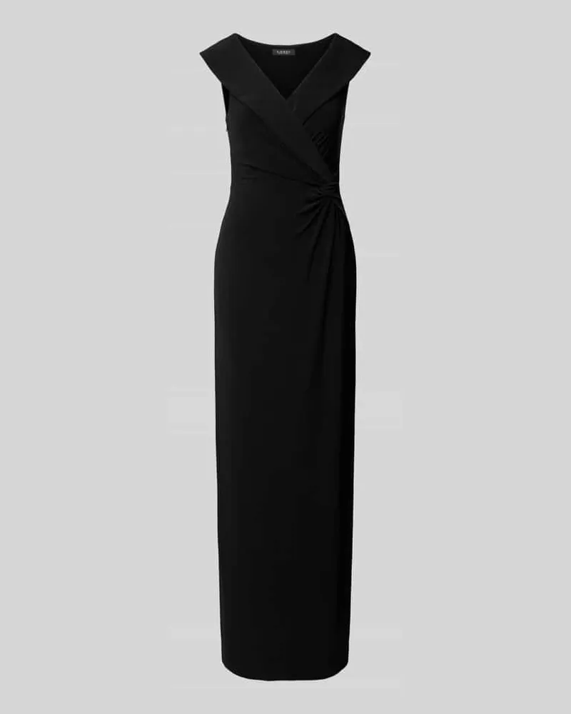 Ralph Lauren Abendkleid mit Knotendetail Modell 'LEONIDAS Black