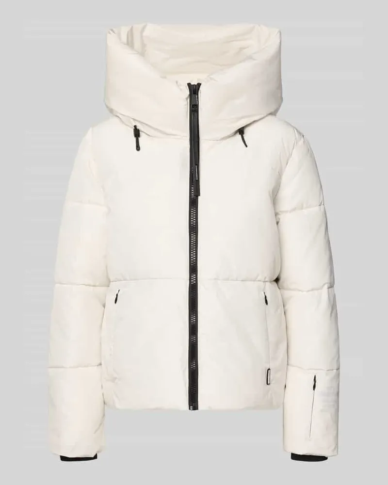 khujo Steppjacke mit Reißverschlusstaschen Modell 'AUDREY MATT Offwhite