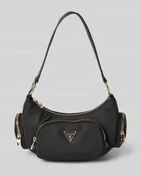 Guess Handtasche mit Label-Applikation Modell 'ECO GEMMA Black