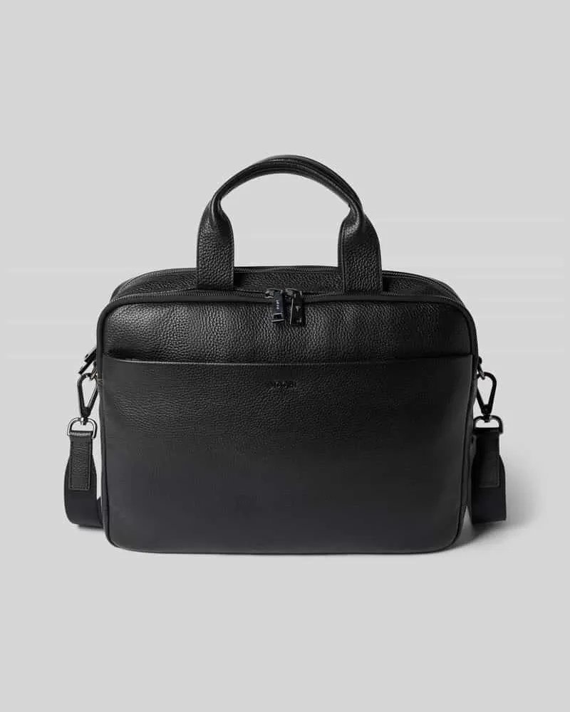 JOOP! Laptoptasche aus echtem Leder Modell 'CARDONA PANDION Black