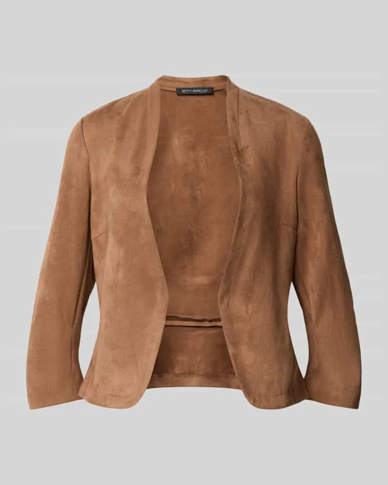 Betty Barclay Taillierter Kurzblazer mit 3/4-Arm Cognac