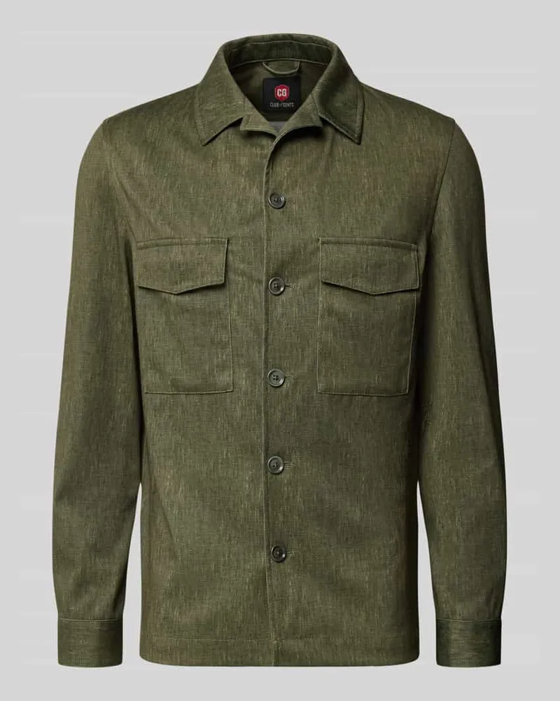 CG Slim Fit Hemdjacke mit Brusttaschen Modell 'Constantin Gruen