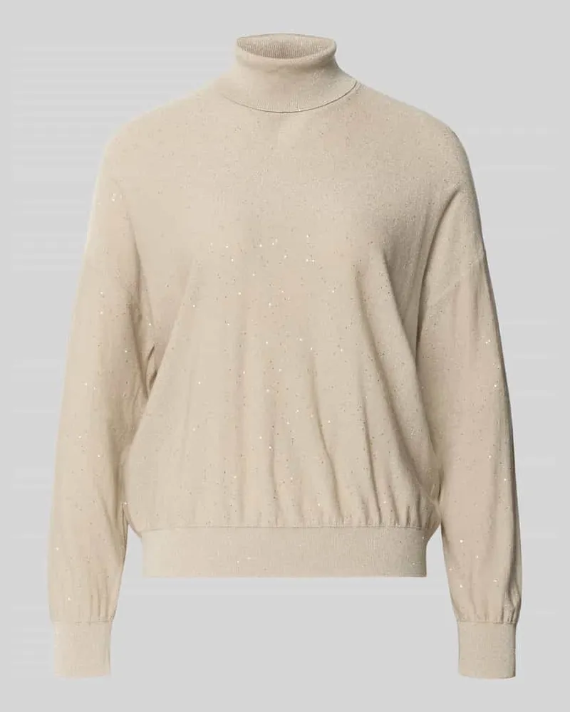 MARELLA Rollkragen Pullover aus Lyocell-Mix Modell 'GESTO Offwhite
