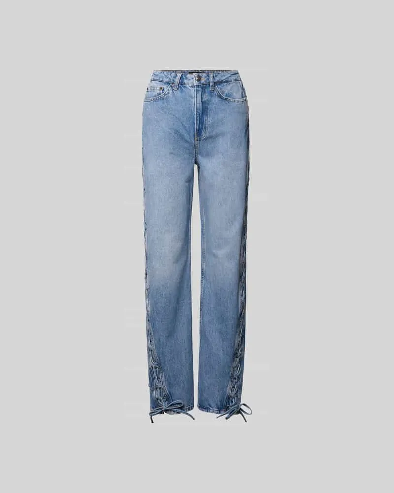 ROTATE Birger Christensen Straight Fit Jeans aus Baumwolle Jeansblau