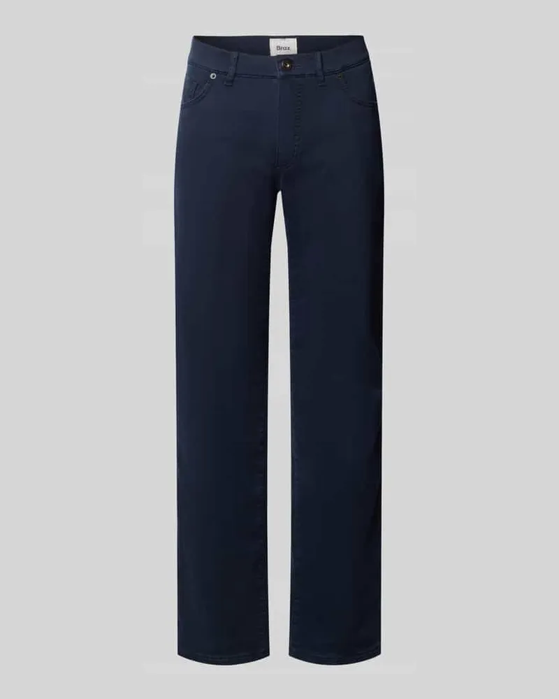 Brax Regular Fit Weite Hose aus Baumwoll-Mix mit Lyocell-Anteil Marine