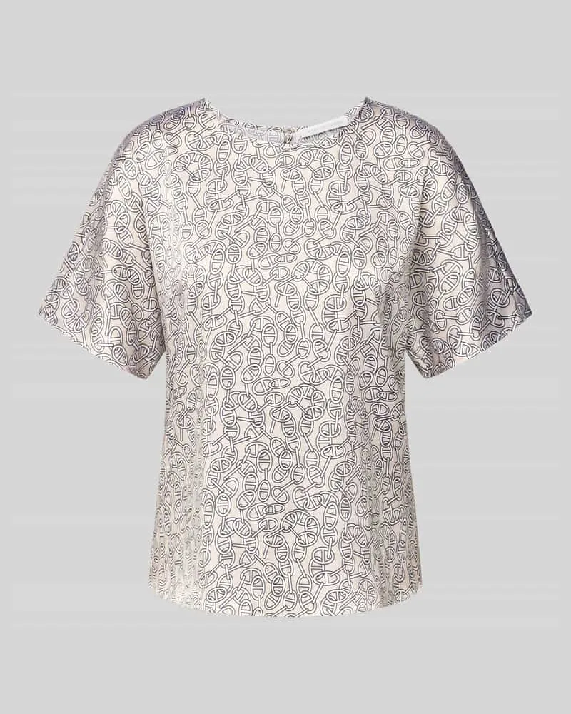 Herzen's Angelegenheit Regular Fit Blusenshirt aus Seide-Mix Beige