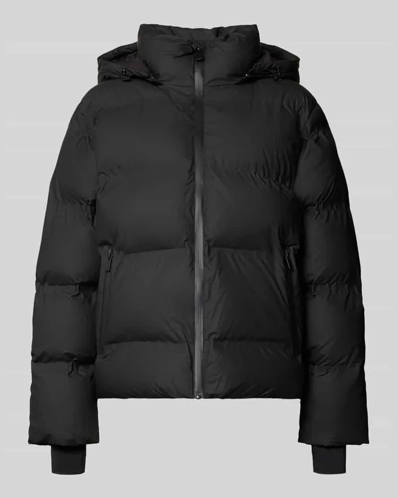 Neo Noir Steppjacke mit Reißverschlusstaschen Modell 'Fox Black