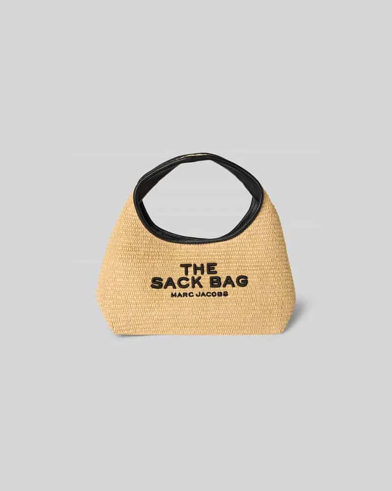 Marc Jacobs Henkeltasche in Bast-Optik Beige