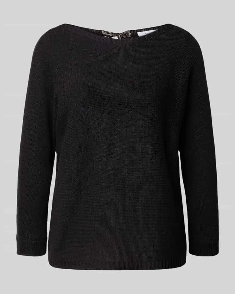 COMMA Strickpullover mit U-Boot-Ausschnitt Black