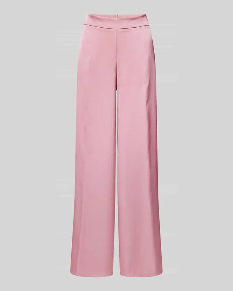Vera Mont Wide Leg Stoffhose mit elastischem Bund Rosa