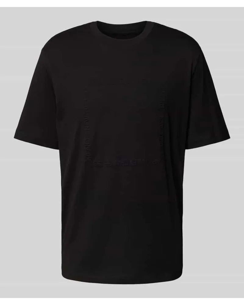 Armani Exchange T-Shirt mit Label-Detail Black