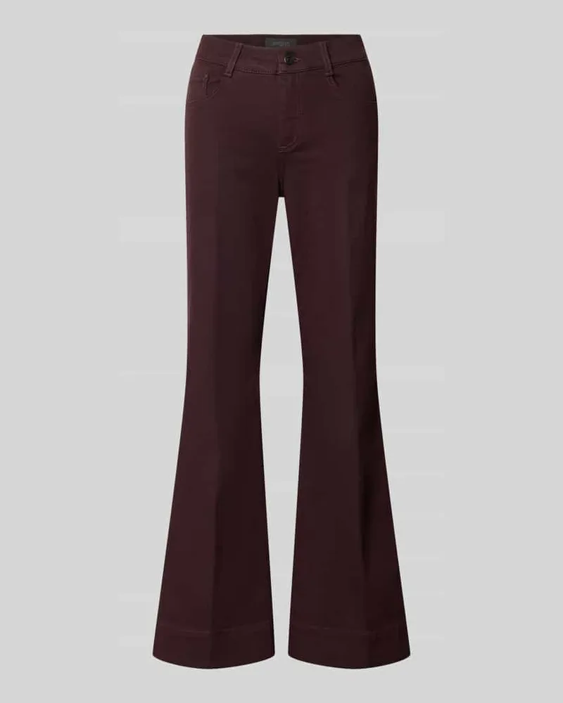 ANGELS  Bootcut-Jeans aus Baumwoll-Mix Modell 'Luna Bordeaux