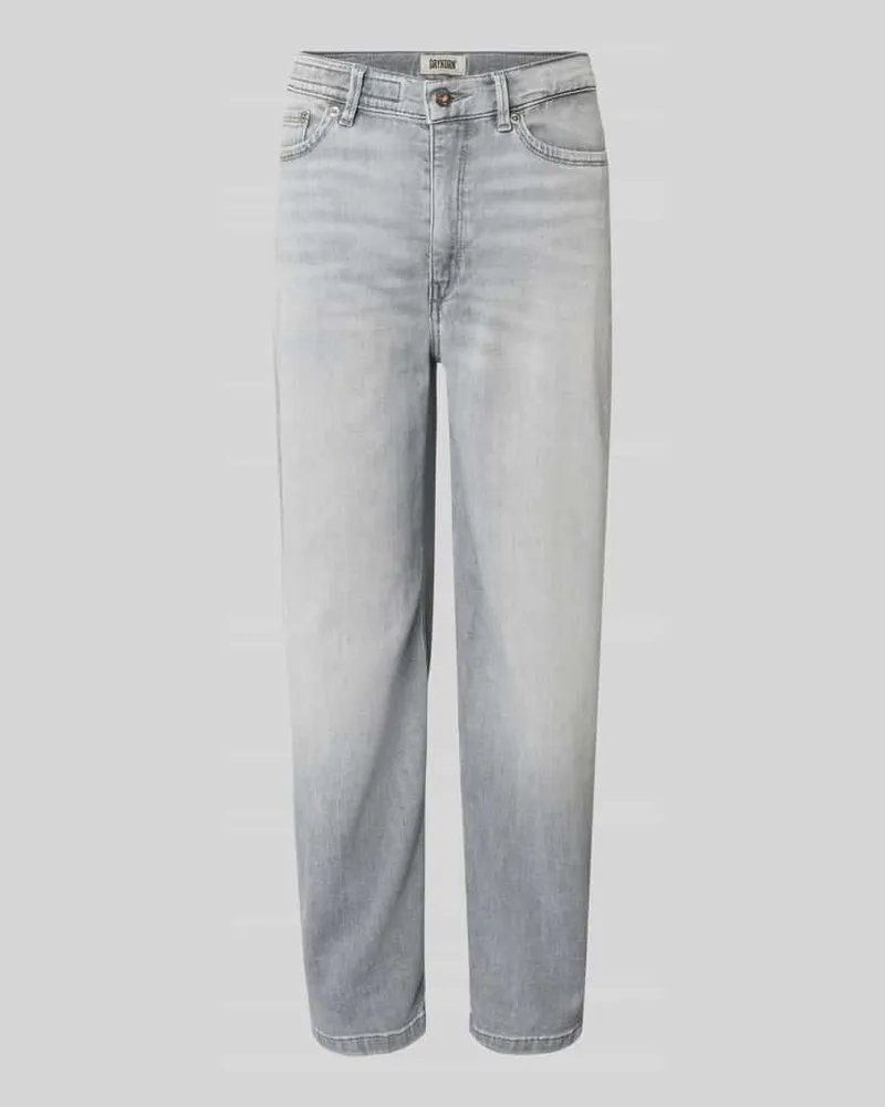 Drykorn Barrel Fit Jeans im Used-Look Modell 'FLOWN Hellgrau