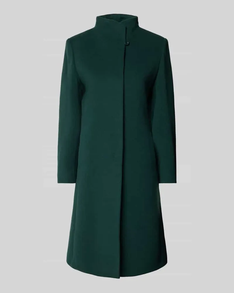 Cinzia Rocca Regular Fit Wollmantel mit Kaschmir-Anteil Dunkelgruen