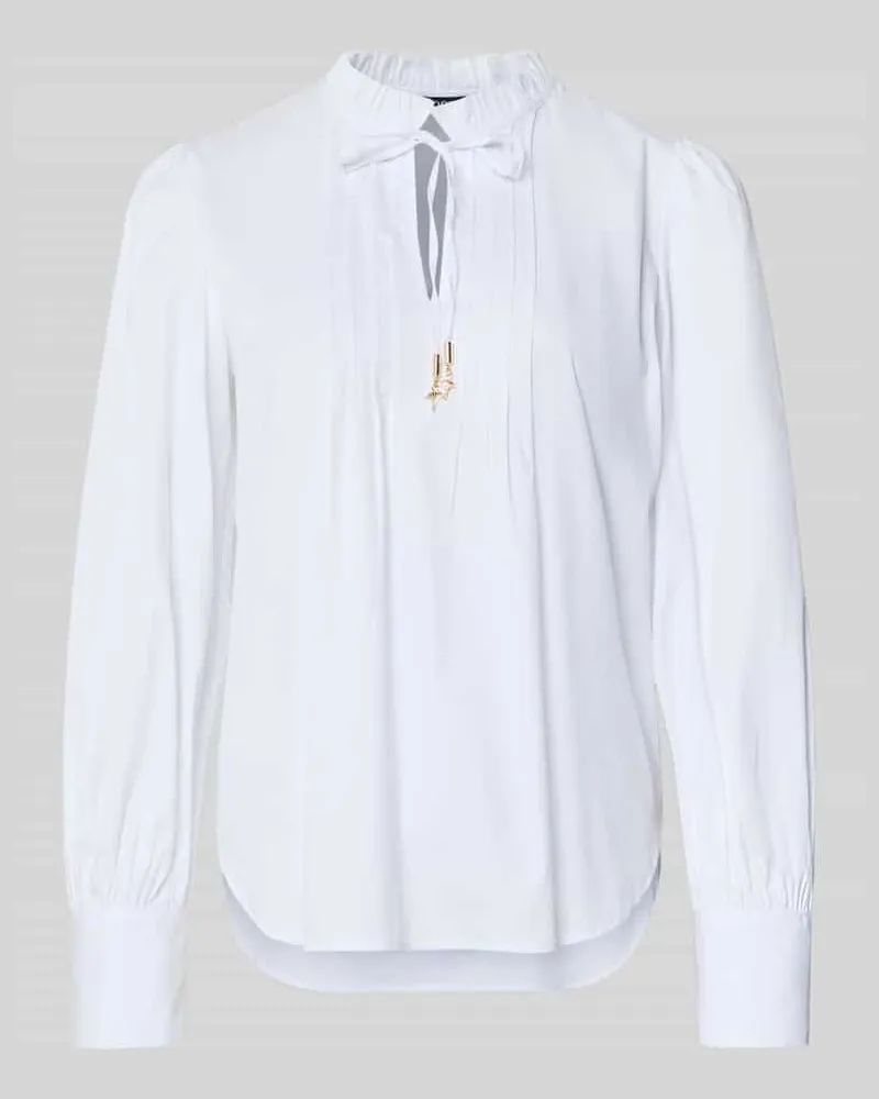 JOOP! Regular Fit Langarmbluse aus Baumwoll-Mix Modell 'Belmira2 Weiss