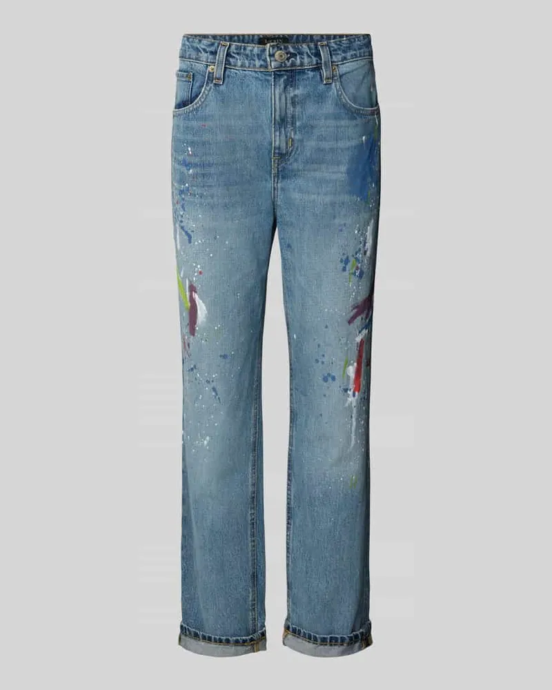 Ralph Lauren Boyfriend Jeans im Used-Look mit Eingrifftaschen Jeansblau