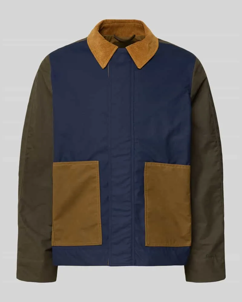 forét Jacke mit Umlegekragen Modell 'ASPEN Blau