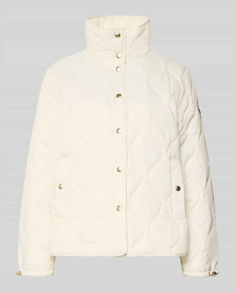 Christian Berg Regular Fit Jacke mit gefüttertem Stehkragen Offwhite