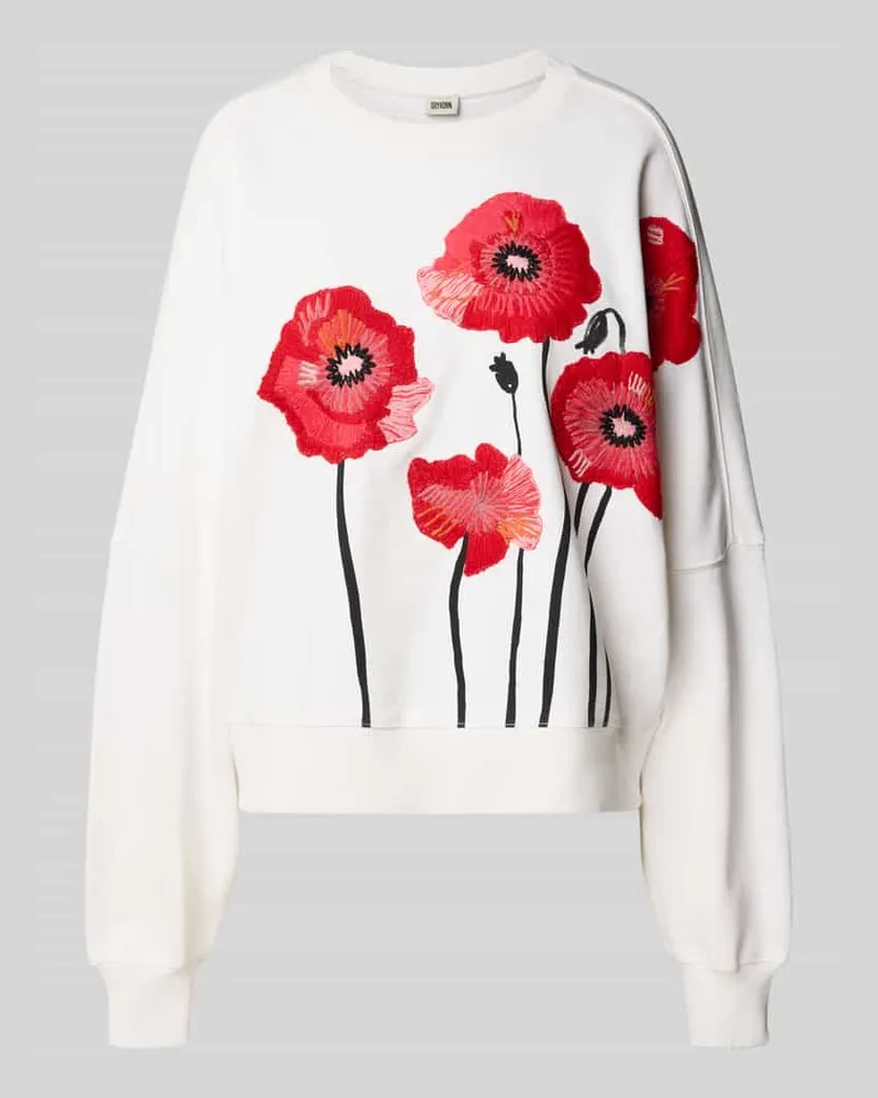 Drykorn Relaxed Fit Sweatshirt Modell 'ASTERA Offwhite