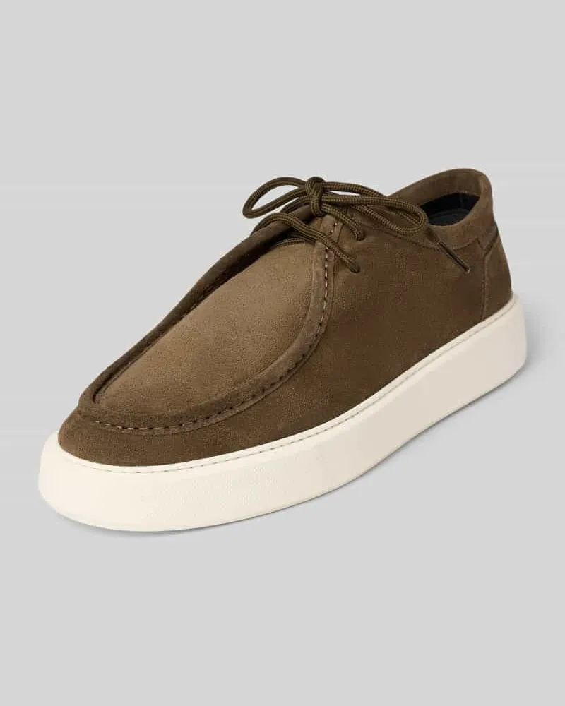 Antony Morato Ledersneaker mit Ziernaht Modell 'NICHOLAS Taupe