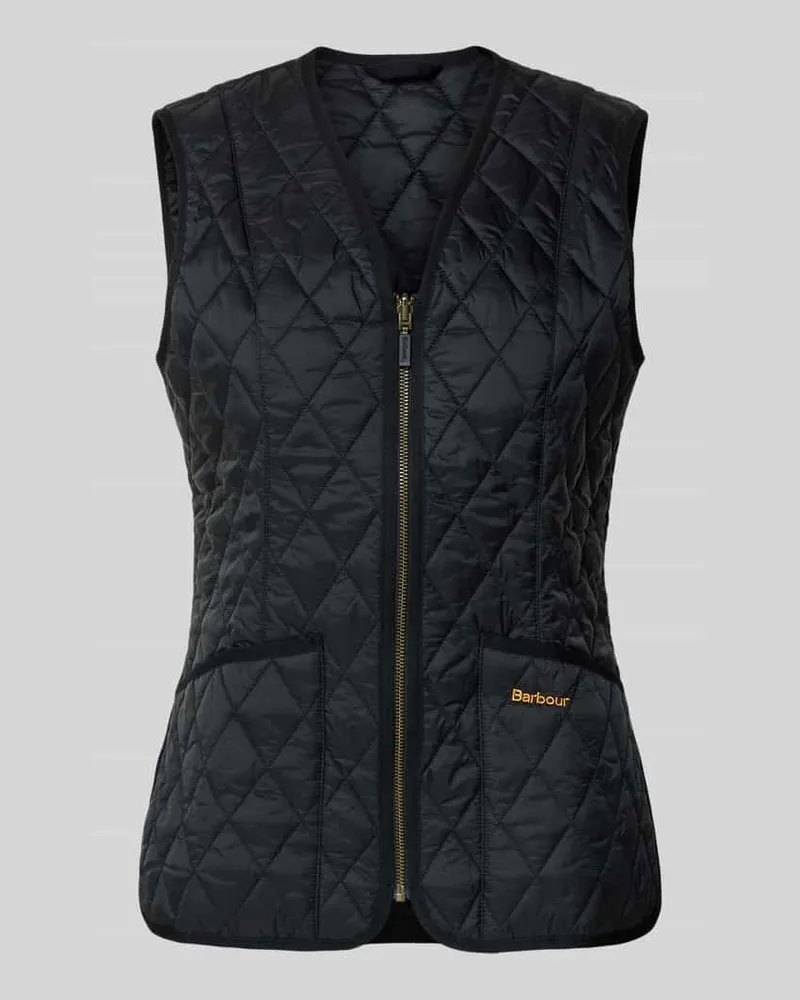 Barbour Shaped Fit Steppweste mit Label Stitching Modell 'BETTY Black