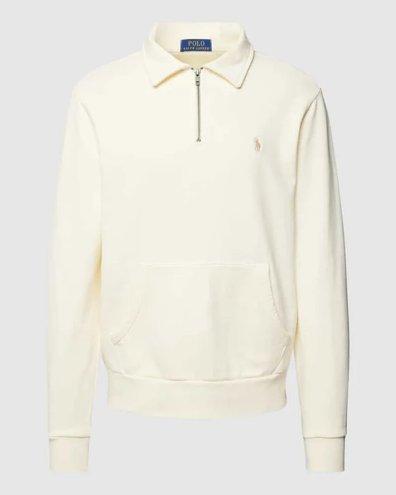 Ralph Lauren Sweatshirt mit Logo-Stitching Offwhite