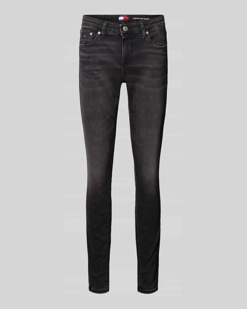 Tommy Hilfiger Skinny Fit Jeans aus Baumwoll-Mix Modell 'SOPHIE Black