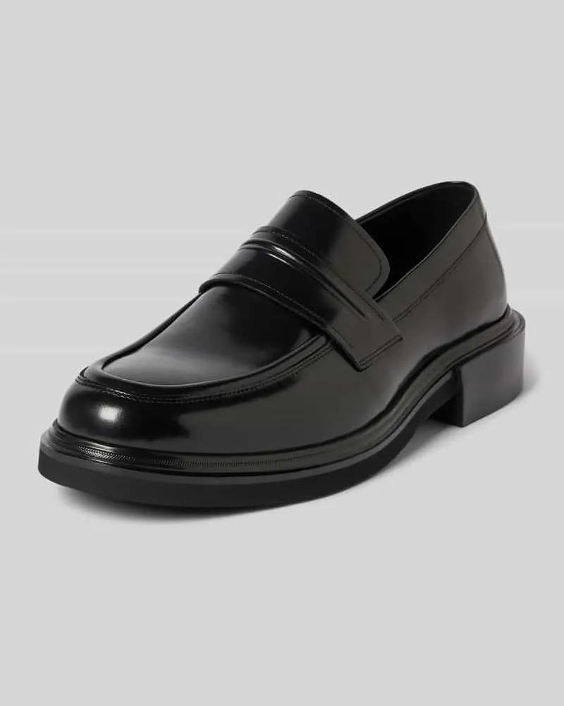 Calvin Klein Penny-Loafer aus echtem Leder Black