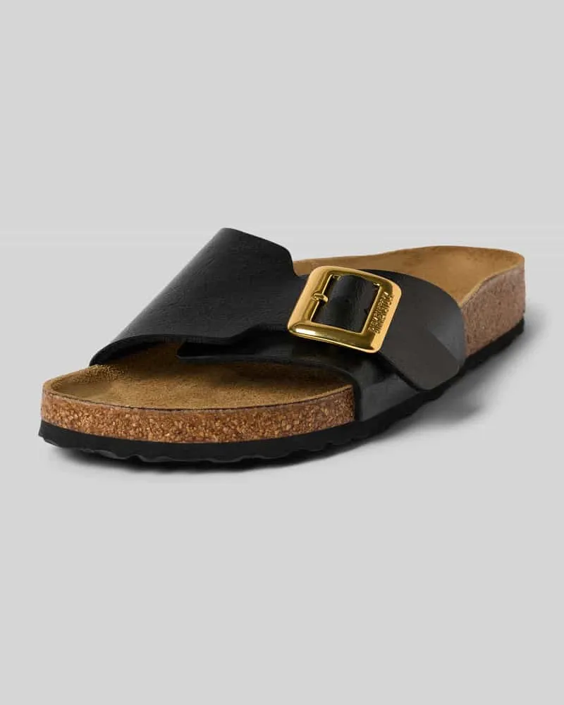 Birkenstock Sandalette aus Leder Modell 'Catalina Metallic