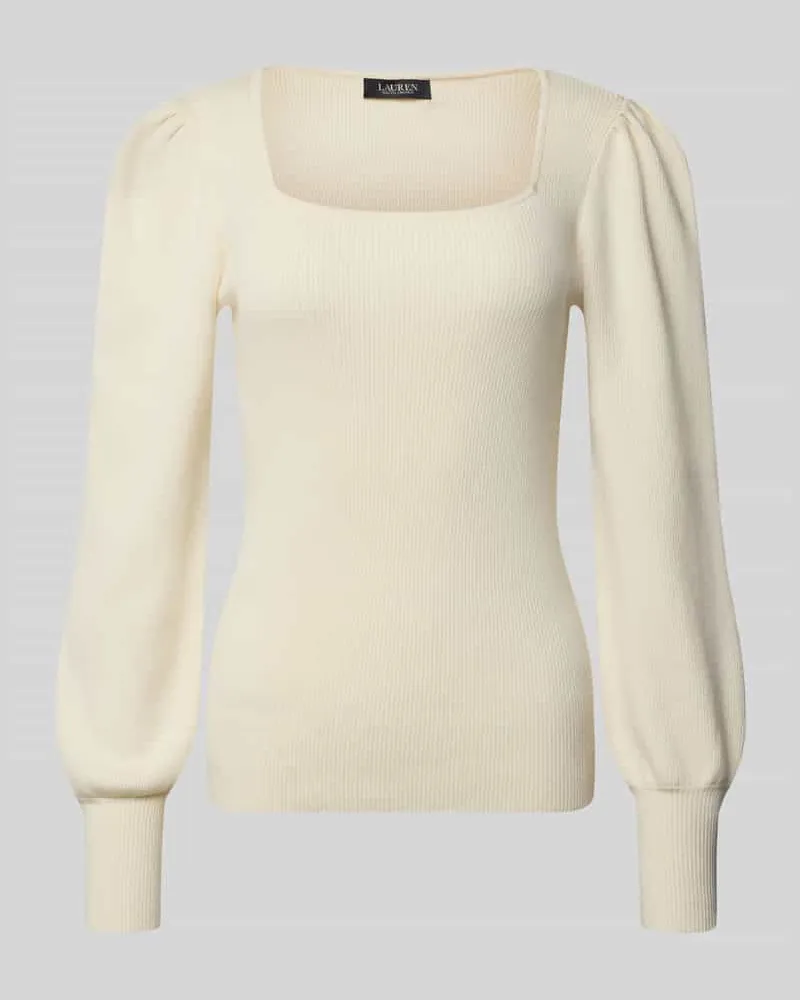 Ralph Lauren Strickpullover mit Puffärmeln Modell 'DIEKA Offwhite