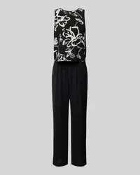 S.Oliver Jumpsuit mit floralem Muster Black