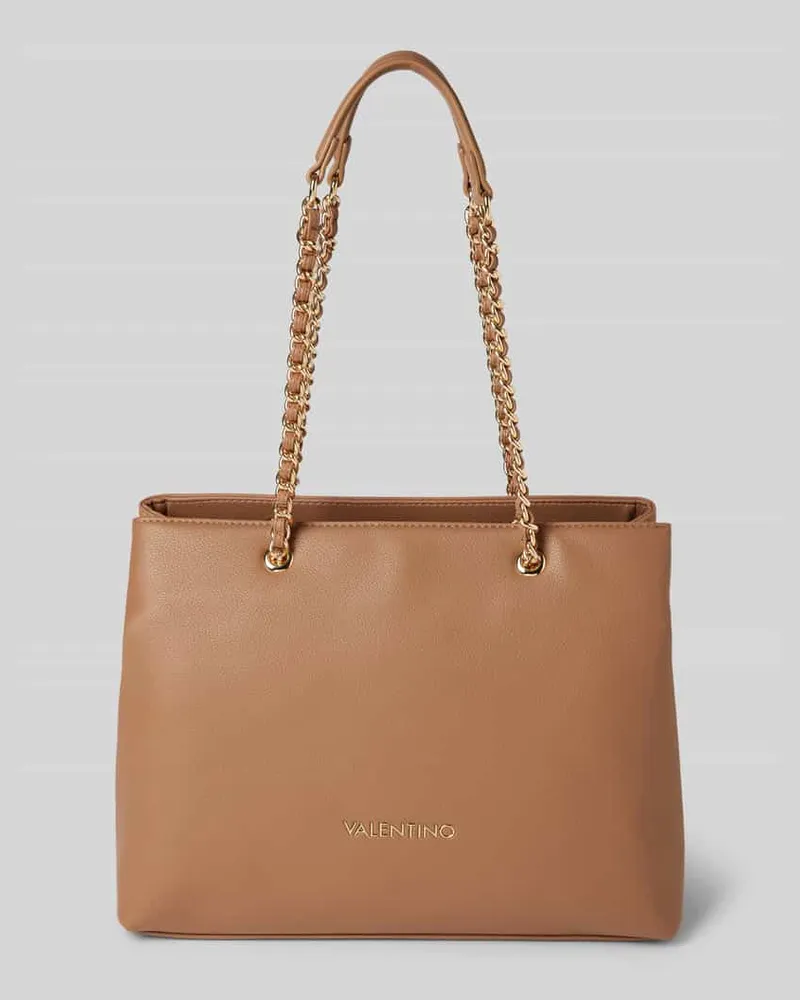 Valentino Garavani Shopper mit Label-Applikation Modell 'ARCADIA Camel