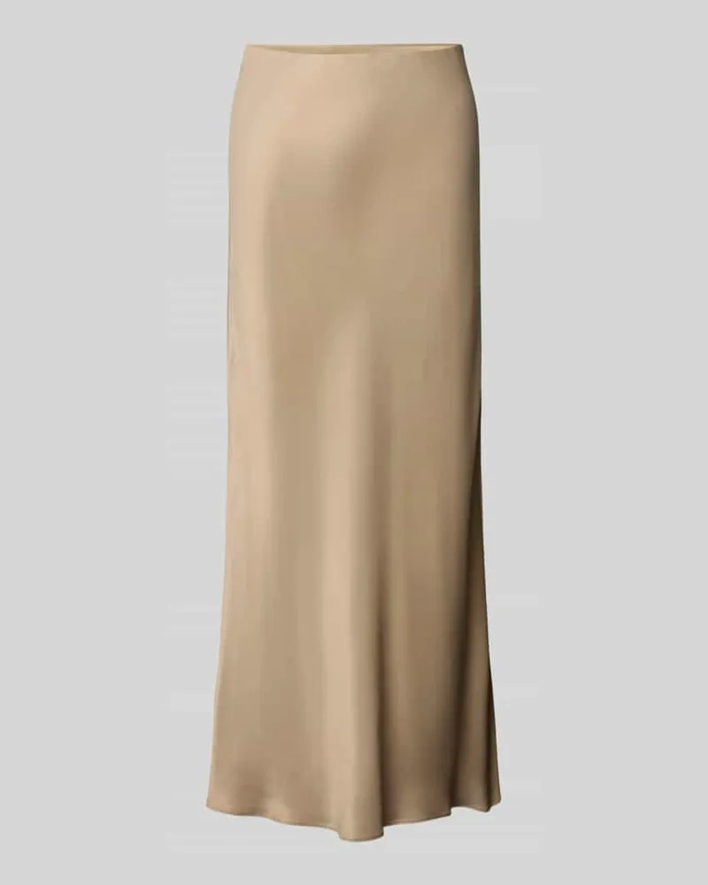 HUGO BOSS A-Linien Maxi-Rock aus reiner Viskose Modell 'VESATIE3 Beige