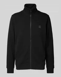 HUGO BOSS Sweatjacke mit Reißverschluss Black