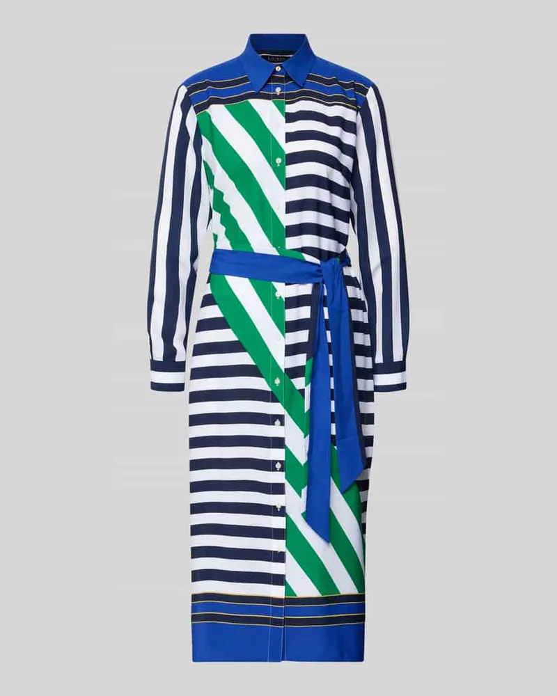 Ralph Lauren Tailliertes Blusenkleid mit Hemdblusenkragen Modell 'FAYELLA Bottle
