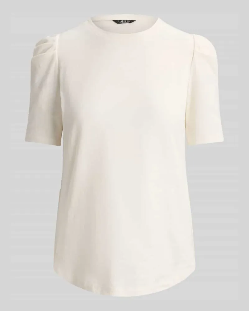 Ralph Lauren Regular Fit T-Shirt aus reiner Baumwolle Ecru