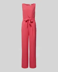 Vera Mont Jumpsuit mit Bindegürtel Hellrot