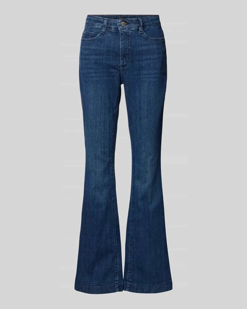 MAC Jeans Bootcut Jeans mit Label-Detail Modell 'DREAM Blau